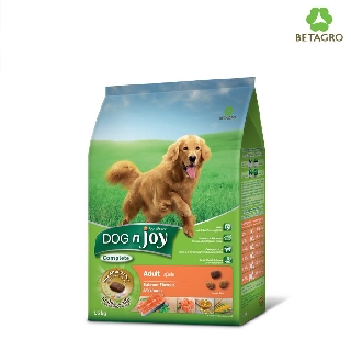 DOG n joy Complete ขนาด 1.5 กก. (ด็อก เอ็นจอย คอมพลีท) สูตรแซลมอน อาหารเม็ดสำหรับสุนัขทุกสายพันธุ์