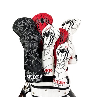 ปลอกหุ้มหัวไม้กอล์ฟ ลายแมงมุม 3 สี (CVB005) Spider Hello NRC Golf Cover 1/3/5/X/Putter L