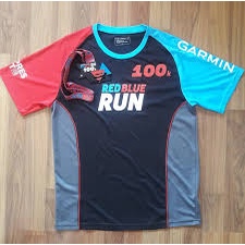 COMPRESSPORT เสื้อที่ระลึกงานวิ่ง RED BLUE RUN Ed.20 สำหรับใส่ออกกำลังกาย วัสดุนำเข้า 100% จากเมืองน