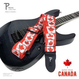 Perris "Canadian Flag" Guitar Strap สายสะพายกีตาร์ Polyester ลิขสิทธิ์แท้ (Made in Canada)