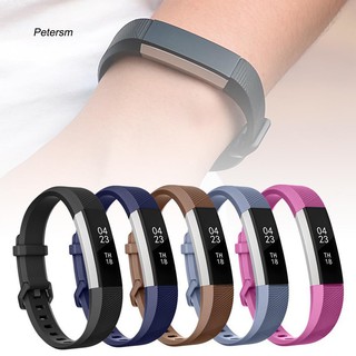 Zb_สายนาฬิกาข้อมือ ซิลิโคนนิ่ม สีพื้น แบบเปลี่ยน สําหรับ Fitbit Alta HR