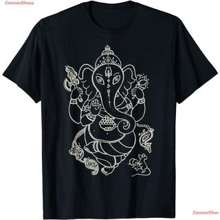 เสื้อยืดผู้ชายและผู้หญิง Sak Yant Thai Tattoo Ganesh Elephant God Thailand Gift T-Shirt Sports T-shirt