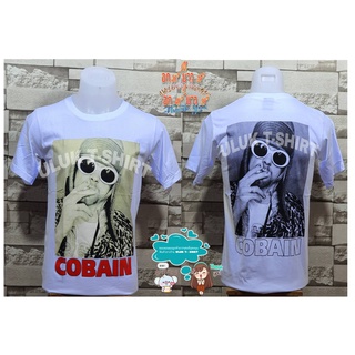 เสื้อยืดคอกลม วงร๊อค วงเนอร์วาดา Nirvada Kurt Cobain เคริ์ท โคเบน วงร๊อควงดนตรีเนอร์วานา