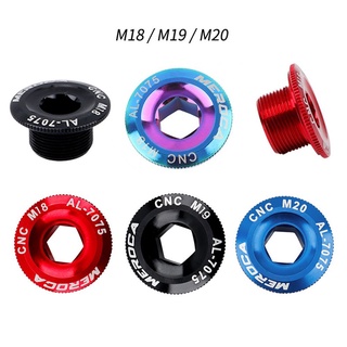 Qqmall ฝาครอบสกรูอลูมิเนียมสําหรับ Ixf Chainwheel Bottom Bracket M18/M19/M20 Cnc Mtb หลากสี