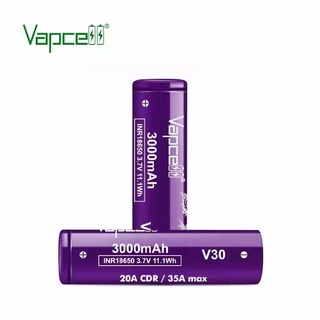 Vapcell INR18650 3000mAh V30 3.7V 20A/35A ของแท้ จากตัวแทนจำหน่ายในประเทศไทย