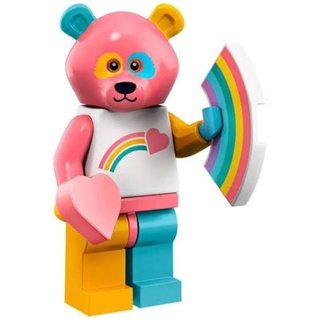 เลโก้​ LEGO 71025 Minifigures Series 19 : Rainbow Bear Costume Guy (กรีดซองเช็ค)