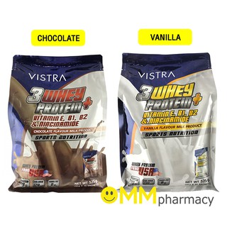 VISTRA WHEY PROTEIN PLUS (รส CHOCOLATE/ VANILLA) 35 G. 15 ซอง