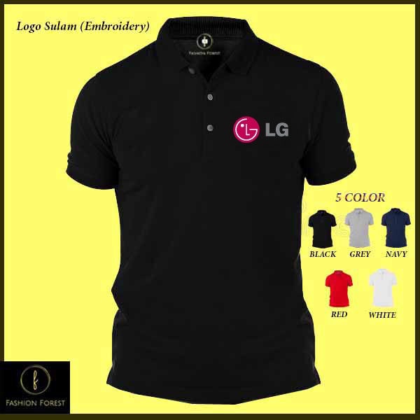 LG Electronics Sulam Company Corporate เย็บปักถักร้อย กิจกรรม Function Group Baju Polo T Shirt T Shi
