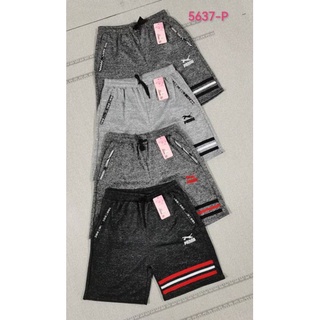 huafashion​#5637_pกางเกงวอร์ม​ขาสั้นงานปักผ้าสลับ