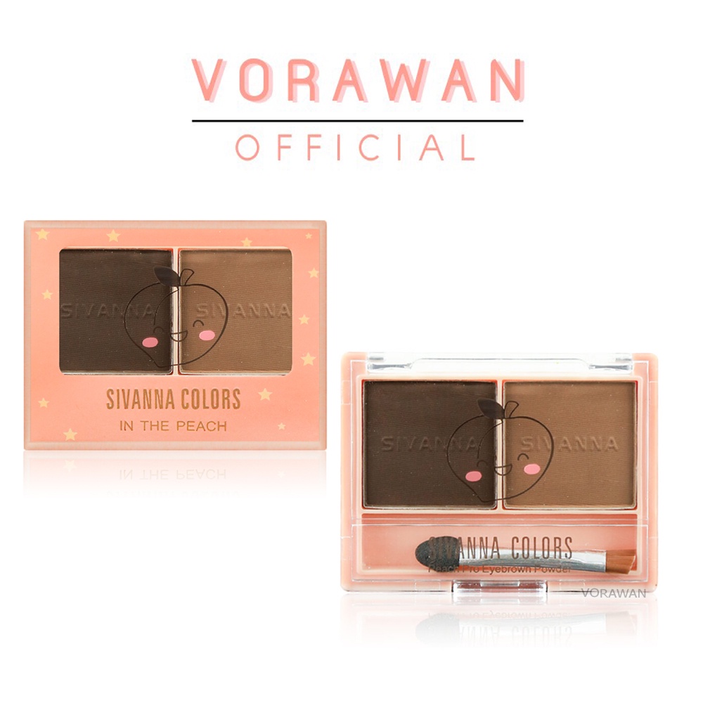 ที่เขียนคิ้วแบบฝุ่น ซิวานน่า พีช โปร อายบราว พาวเดอร์ #HF624 Sivanna Peach Pro Eyebrown Powder