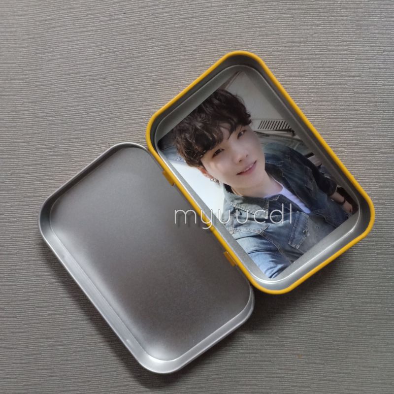 การ์ด BTS Suga (มีกล่องเหล็ก) ของแถมอัลบั้มButter จากWevers