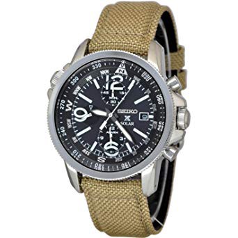 SEIKO Prospex Solar Chronograph นาฬิกาข้อมือผู้ชาย  สายผ้าร่ม รุ่น SSC293P1