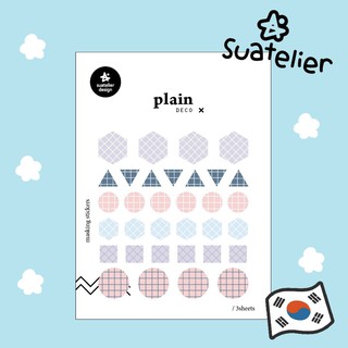 สติ๊กเกอร์ Suatelier x Plain ของแท้จากเกาหลี 🇰🇷🇰🇷 มีหลายลาย