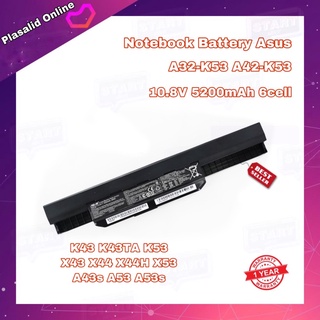 แบตโน๊ตบุ๊ค Notebook Battery Asus A32-K53 A42-53 (K43 K43TA K53 X43 X44 X44H X53 A43s A53 A53s Series) รับประกัน 1 ปี