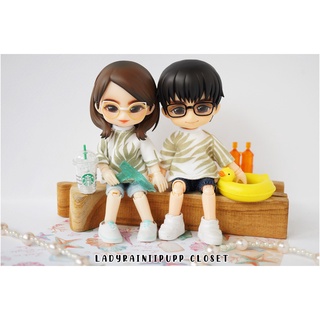 เสื้อยืด Summer Vol.1 | ชุดสเกล 1:12 | Nendoroid Doll ,OB11 , TozDoll , YMY , PICCODO , DDF