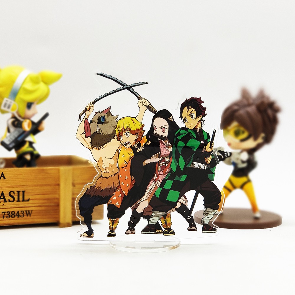 Demon Slayer Kimetsu no Yaiba Tanjirou Nezuko Zenitsu Inosuke รูปตุ๊กตา