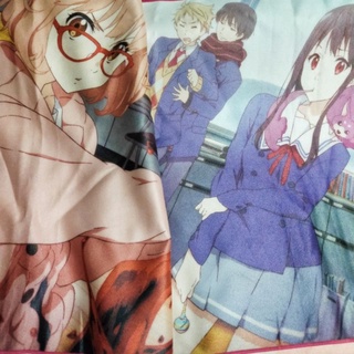 RARE Kyoukai no kanata Towel Poster โปสเตอร์ ผ้า Anime Japan Poster การ์ตูน อนิเมะ ญี่ปุ่น มังงะ  อีกฟากฝั่งของเขตแดน