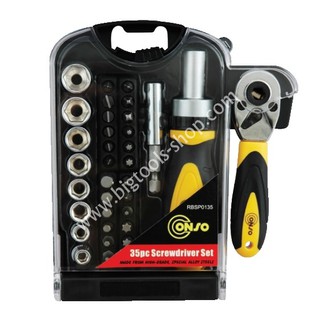 Conso : เครื่องมือชุดมินิ 35 ชิ้น Conso : Screwdriver Set 35 Pc.