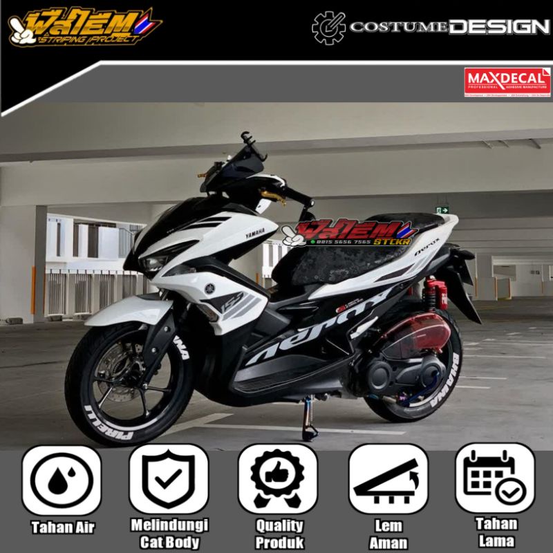 สติ๊กเกอร์ STRIPING AEROX 155 NVX 155 TRANSPARENT