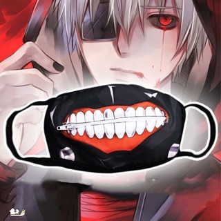 หน้ากากผ้า ซักได้ มีซิป หน้ากากโตเกียวกูล KANEKI KEN คาเนกิ เคน TOKYO GHOUL