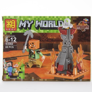 ProudNada Toys ตัวต่อเลโก้มายเวิร์ด(แบบที่1) LEZI MY WORLD 69 PCS 63060