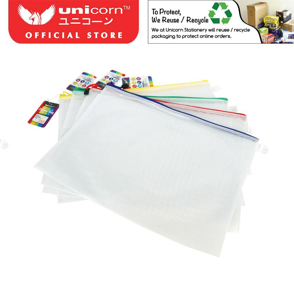 Unicorn A3 Plus Mesh PVC Zipper Bag UZB-M57
