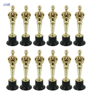 Live แม่พิมพ์รูปปั้น Oscar Statuette Reward The Winners สําหรับตกแต่งเค้ก 12 ชิ้น