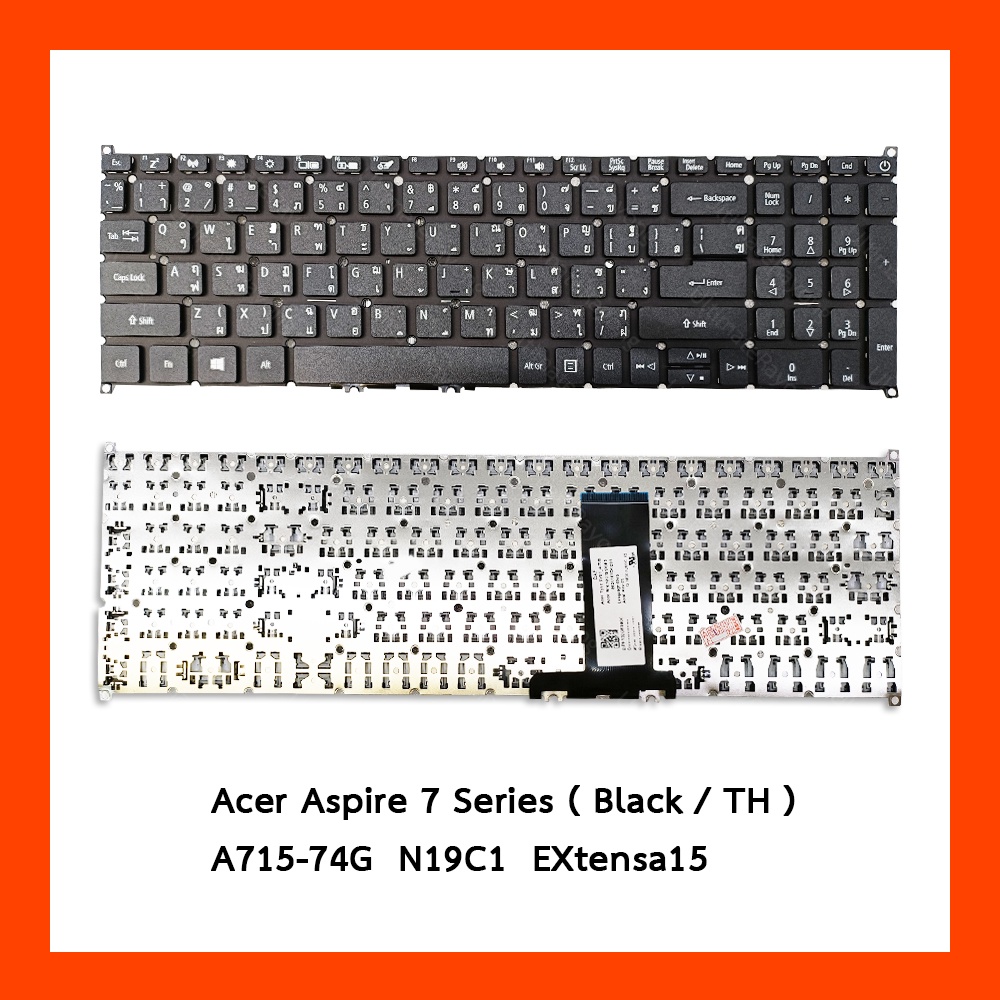 Keyboard คีย์บอร์ด Acer A715-74G Aspire7 TH