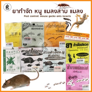 ยากำจัด หนู มด แมลงสาบ จิ้งจก แมงวัน ปลวก ตะขาบ ตะเข็บ แมลงคลาน เห็บ เหา PEST control chem rats cockroaches gecko ants