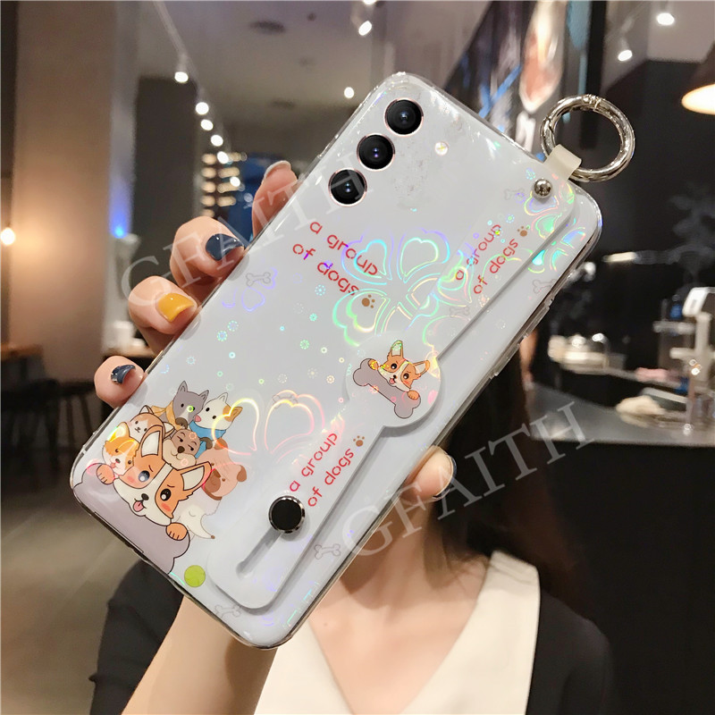 Ready Stock เคสโทรศ พท Samsung Galaxy S21 S21 Plus S21 Ultra 5g 21 New Phone Casing Case Cute Cartoon Bear With Wris Shopee Thailand