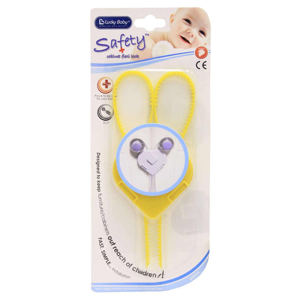 ราคาพิเศษ - LUCKY BABY Cabinet Flexy Lock - LB 9729 - YELLOW - ตู้ลิ้นชัก / safety Lock - มีให้เลือก