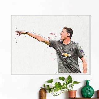 โปสเตอร์ ผ้าแคนวาส Nemanja Matic Manchester United เนมานยา มาติช นักฟุตบอล แมนยู แมนเชสเตอร์ยูไนเต็ด