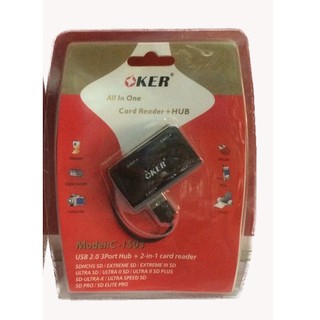 Card Reader + HUB OKER (C-1503)