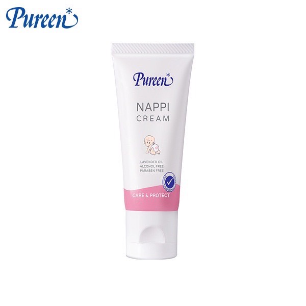 ลอตใหม่ Pureen เพียวรีน Nappi แนปปี้ครีม 50 มล. ป้องกันผื่นผ้าอ้อม