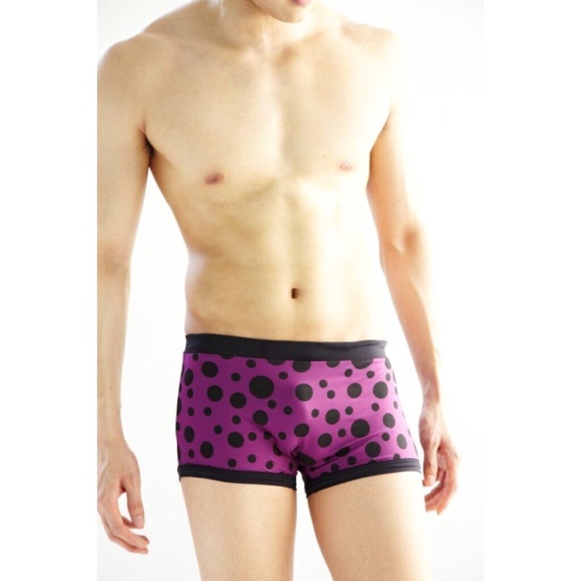 กางเกงว่ายน้ำชาย Amat Underwear POKKA DOT TRUNKS  (Purple)