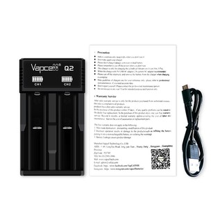 แท่นชาร์จเปล่า Vapcell Q2 ชาร์จถ่าน 3.7V 18650 และรุ่นอื่นๆ