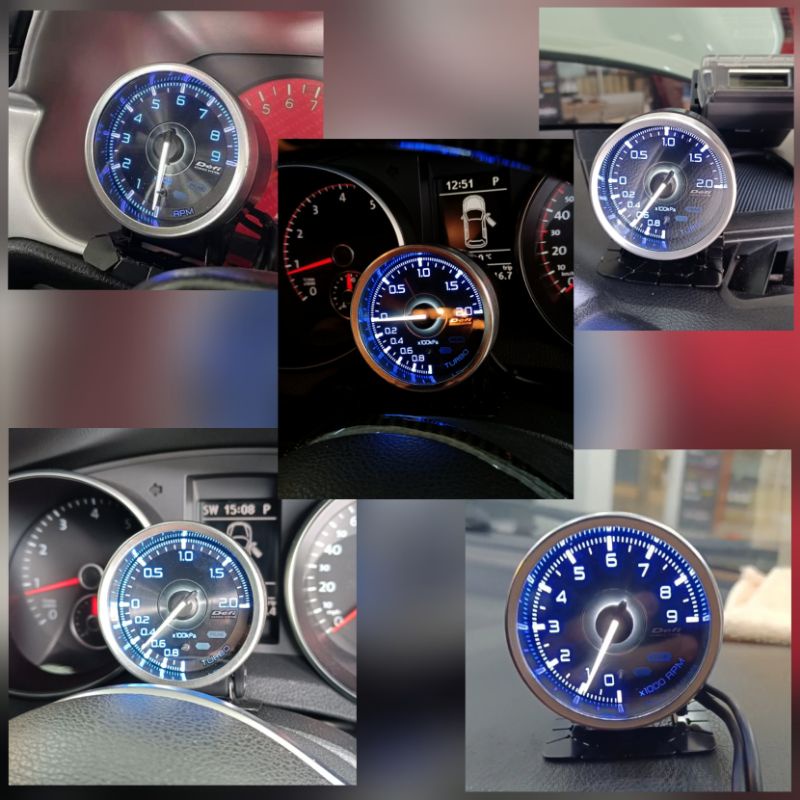 Defi Advance A1 เครื่องวัดแบบสแตนด์อโลน RGB เครื่องวัดสี Advance Gauge Defi Meter พร้อมเซนเซอร์