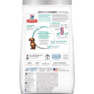 Hill's ฮิลส์ อาหารสุนัข สูตร Science Diet Small Mini Perfect Weight สุนัขโต คุมน้ำหนัก ลดน้ำหนัก พันธุ์เล็ก 1.8 กิโล