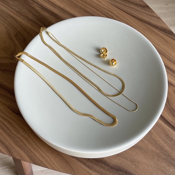 LAC.COLLECTION - Taylor & Tina Gold Necklace สร้อยคอสีทอง 1 ชั้น & 2 ชั้น