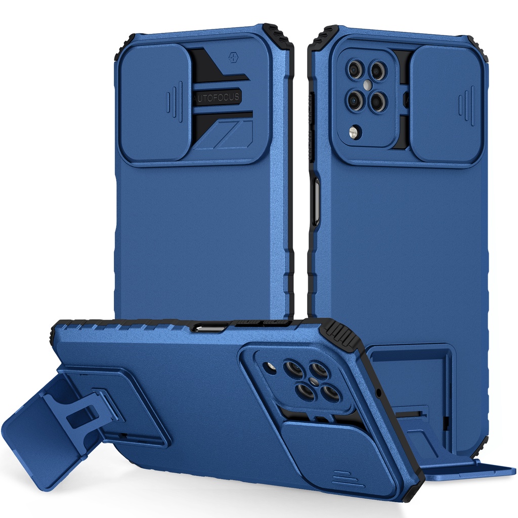 ส่งจาทไทย Case For Samsung A55/S22Ultra/A22 5G/A02/M02/S23FE/A50/A50S/A30S เคสกันกระแทก กันรอยกล้อง ตั้งได้ เคสมือถือ
