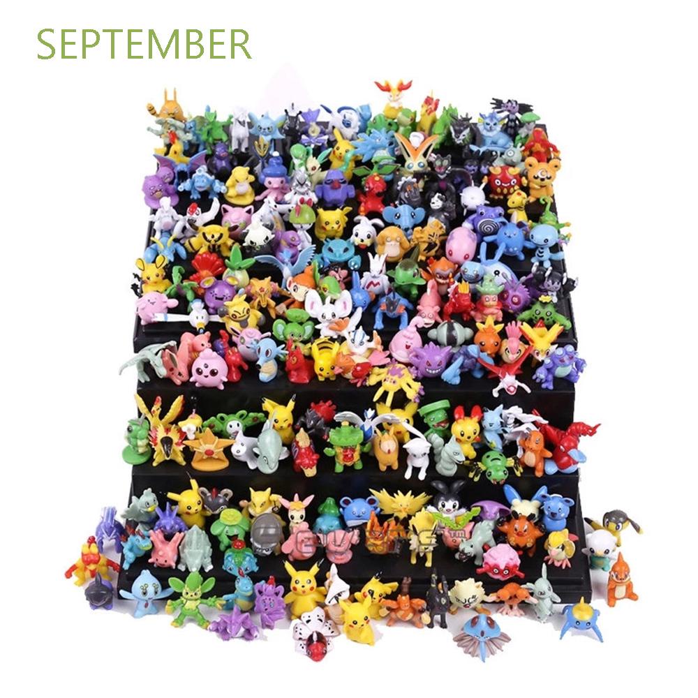 September โมเดลฟิกเกอร์ Pokemon Pikachu ขนาดมินิ 144ชิ้น/ชุดของเล่น ...