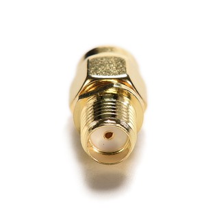 Tbth อะแดปเตอร์เชื่อมต่อ RP SMA Male Plug to SMA Female Jack Straight RF Coax