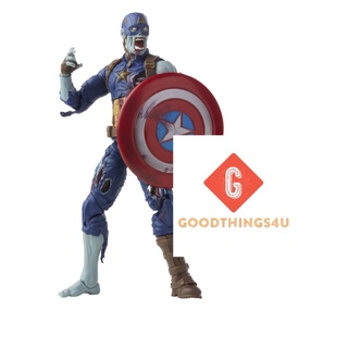 [ของแท้ พร้อมส่ง] Marvel Legends Disney Plus (What if...) Wave 2 - ZOMBIE CAPTAIN AMERICA 6 Inch (***No Baf)