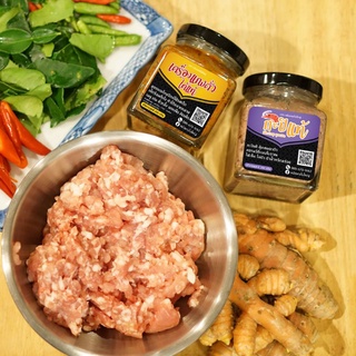 กะปิกุ้งแท้100%/ตำน้ำพริกอร่อย/ทำได้หลายเมนู/ขนาด200g)x6กระปุก