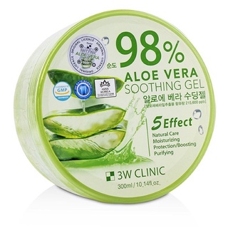 Nature Aloe vera 98% By Nature Perfect 300g เจลว่านหางจระเข้ 98% 3W clinic