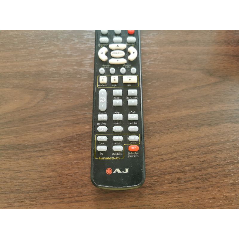 AJ TKR-302T AJ KARAOKE REMOTE รีโมทเครื่องเล่นคาราโอเกะเอเจ รีโมทเครื่องเล่นคาราโอเกะ AJ รีโมท Karao
