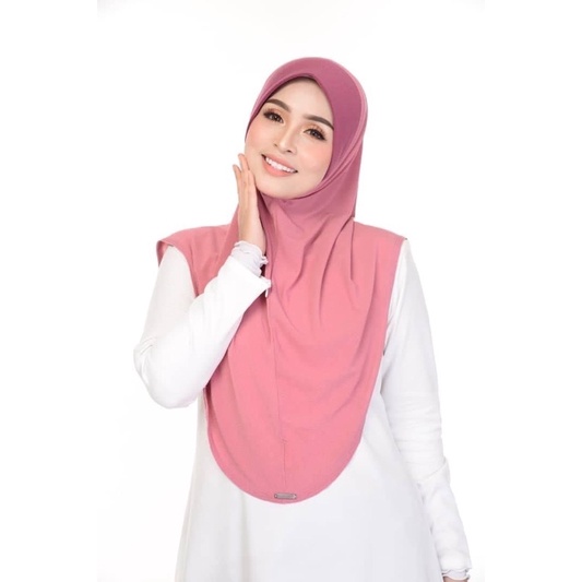 ฮิญาบสวมสำเร็จ มอสเครปสีพื้น Alfaro แท้💯%งานนำเข้ามาเลเซีย🇲🇾(ไซร์ L🌸มีคาง)