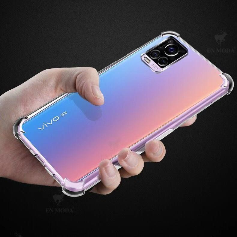 Case For Vivo V20 เคสใสกันกระแทก คลุมกล้อง ต้านเชื้อแบคทีเรีย กันรอย สีใส เเบบนิ่มทั้งตัว