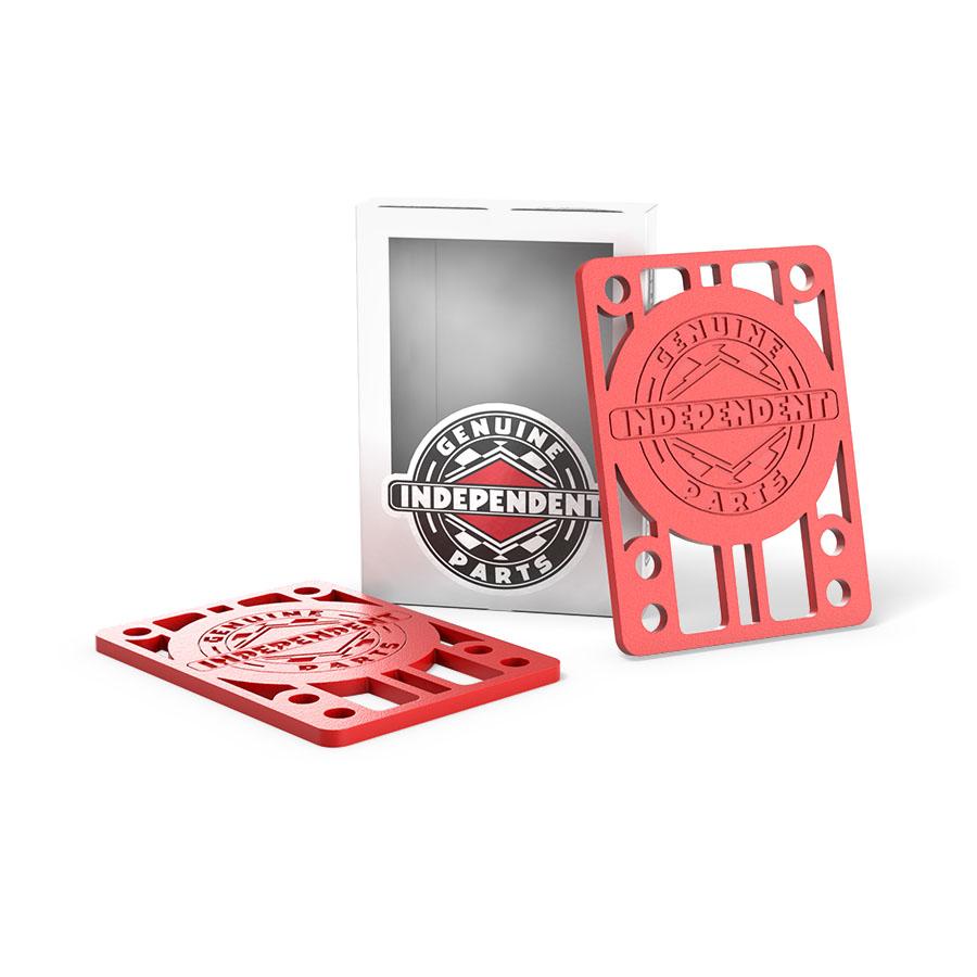 Independent 1/8 RISER PADS RED
