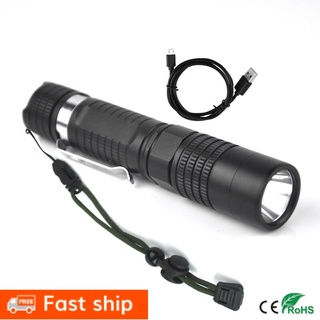 ไฟฉาย XML L2 LED Mini Flashlight 4-Mode Portable with USB in-out Charge phone (แถมแบตฯ18650)